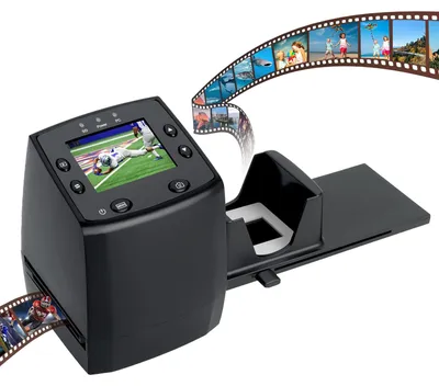 Immagine prodotto di DIGITNOW! Scanner per diapositive e negativi: converte negativi e diapositive da 35mm/135 in formato digitale JPEG. Scanner per pellicole ad alta risoluzione (1800 DPI), non richiede computer