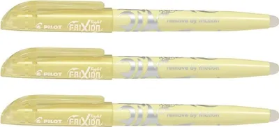Produktbild von Pilot FriXion Light Soft Textmarker pastellgelb - 3er-Set