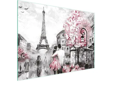Obrázok produktu pre Krájacia doska Kryt na sporák Multiglass krájacia doska 30x22 cm Paris Pink