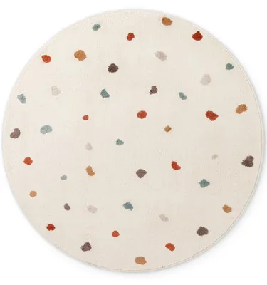 Immagine prodotto di Tappeto per bambini Hanse Home, motivo "Funny Dots", con puntini, ideale come tappeto da gioco per la cameretta, colore crema