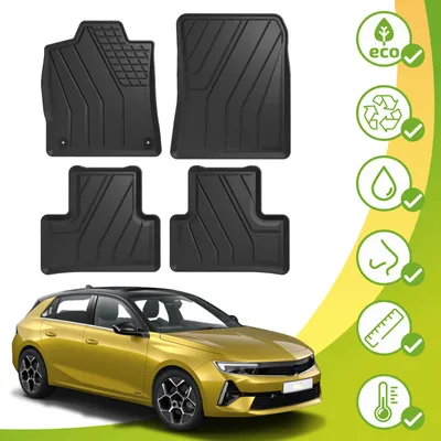 Immagine prodotto di Tappetini Ecologici Con Materiali Riciclati Per Opel Astra 5 Dal 2021