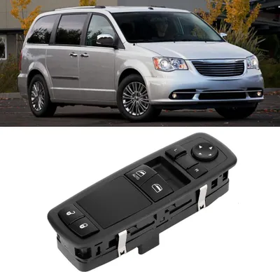 Zdjęcie produktu dla Przełącznik podnośnika szyby samochodowej, zamiennik 68110870AB, pasujący do Dodge Grand Caravan 2012–2015