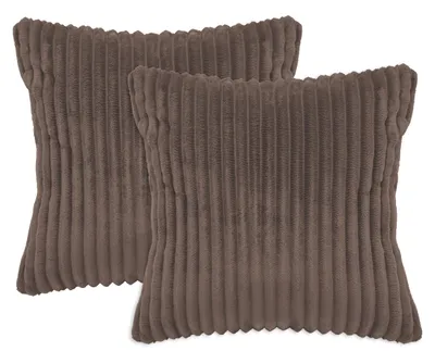 Produktbild von Kopfkissenbezug 2-teilig, 100% Polyester, 40x40 cm, braun