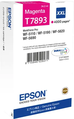 Zdjęcie produktu dla Epson T7893 - 1 - Größe XXL - Magenta - Druckerpatrone (C13T789340)