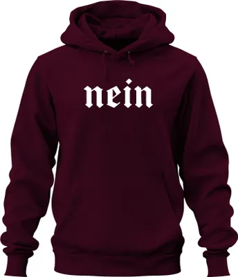 Obrázek produktu pro No old german lettering Fraktur Blackletter Gothic Vintage Uni mikina s kapucí, vínová, M
