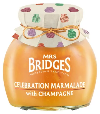 Produktbild Mrs. Bridges Celebration Marmelade feiner Schale und Champagner 340g