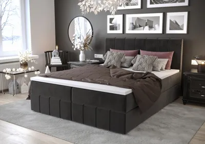 Produktbild von BEDANTE Boxspringbett BAHAMA 180x200 Monolith 97, Bett, Bettkasten, Ehebett, Hotelbett, Topper, Matratze, Boxspringbett, Bettkasten, Schlafzimmer, Bonell, Stauraum, Polsterbett, Kontinentalbett, MONOLITH