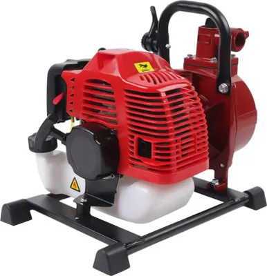 Immagine prodotto di Pompa acqua portatile a benzina a 2 tempi - 1,45 kW - 42,5 cm³ - 10 m³/h - Entrata/uscita Ø 2,5 cm - 10 kg - 45×30×35 cm