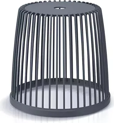 Produktbild von nabbi Universalkorb aus Kunststoff ICLU25 25 l - Anthrazit