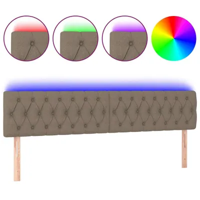 Produktbild von VidaXL 3121974, Graubraun, Polyester, Holz, 2000 mm, 78 cm, 88 cm, 70 mm