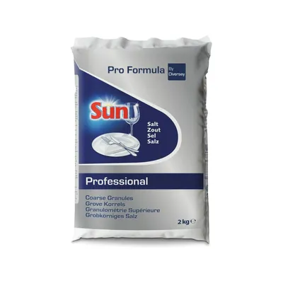 Produktbild von Unilever Sun Business Solutions - Entkalker - Salz - Paket - 2 kg - professionell - maschinenfertig (Packung mit 6)