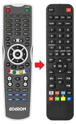 Produktbild von Fernbedienung passend für EDISION OSMINI-DVB | OSMINI-DVBS2 | OSMINIDVB