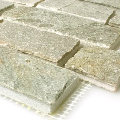 Produktbild von Mosaikfliesen Schiefer Naturstein Gidley Hellbeige