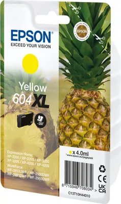 Immagine prodotto di Epson 604XL Confezione singola - 4 ml - XL - Giallo - originale