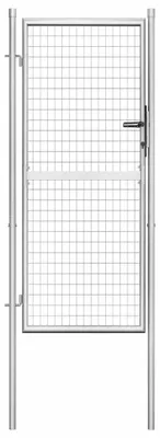 Obrázek produktu pro vidaXL Zahradní brána pozinkovaná ocel 100 x 175 cm stříbrná