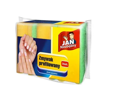 Zdjęcie produktu dla Jan Niezbędny Zmywak profilowany 3szt