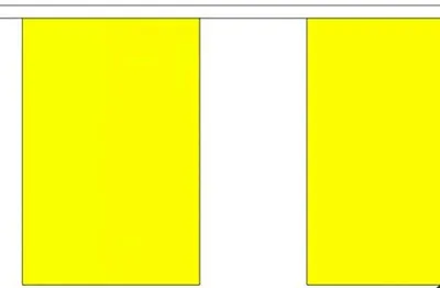 Wimpelkette, gelb, 9 m, Polyester, 30 Wimpel