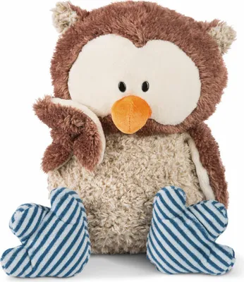Produktbild von NICI The Owlsons Eule Oscar mit Gelenk, Kopf drehbar, Kuscheltier, Plüschtier, Stofftier, Plüsch, 50 cm, 46093