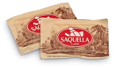 Produktbild von Saquella Zuckertütchen braun | 30 Stück Sachets à 5,5g