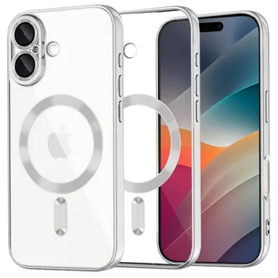 Produktbild von Techsuit - Luxury Crystal MagSafe Schutzhülle für iPhone 17 – silber