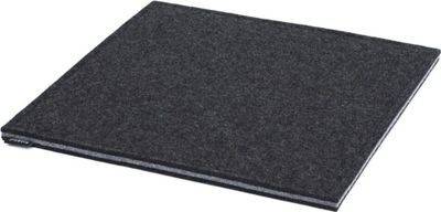 Rob&Raf 2er Set Sitzkissen Filz Graphit 40cm Quadrat Sitzauflage