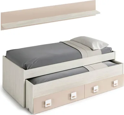 Immagine prodotto di Dmora Letto per Bambini Asi 96x199 cm Bianco, Contenitore Dimensione Materasso 90x190 cm