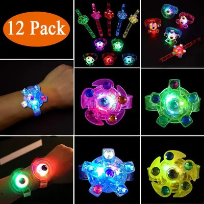 Produktbild von Kindergeburtstag gastgeschenke,mitbringsel Kindergeburtstag blinkend Armreif blinkleucht Armbänder für Kinder Geburtstag Party Disco Hallowen Weihnachten