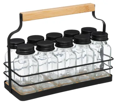 Obrázok produktu pre Organizér na korenie v tvare košíka, 10 pohárov