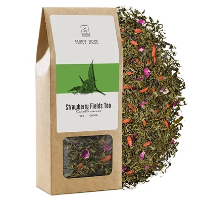 Obrázek produktu pro Mary Rose - Zelený Čaj Strawberry Fields - 50 g