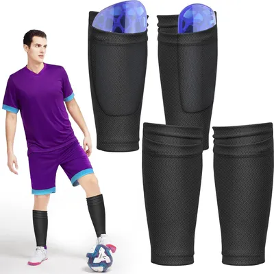 Produktbild von Schienbeinschoner Halter für Fußball - optimierte Einschubtasche - Kinder