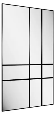 Zdjęcie produktu dla STYLER Lustro ścienne 140x245 cm prostokątne w ramie tworzywo sztuczne dekoracja ścienna do salonu sypialni holu nowoczesny styl Sirius