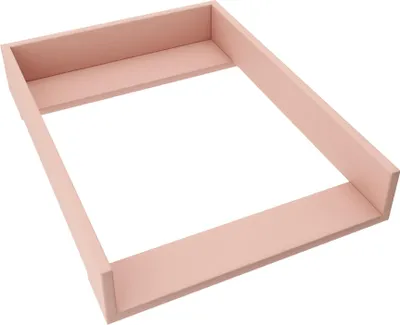 Produktbild von regalik Wickelaufsatz für Hemnes von IKEA, Wickeltischaufsatz für 50 cm Kommoden, Abnehmbar Wickelkommode aufsatz, Gerade Frontplatten, Rose, 72cm x 54cm