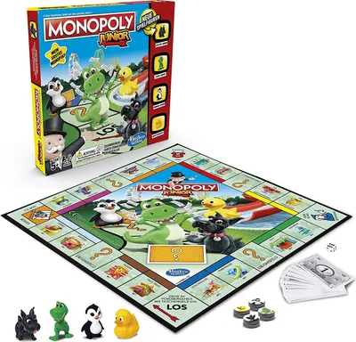 Produktbild von Hasbro Monopoly Junior Game, Brettspiel, Bildend, 5 Jahr(e), Familienspiel