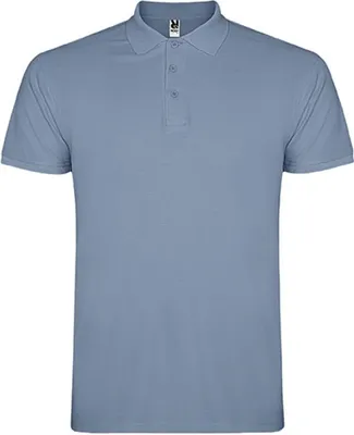 Image de Roly PO6638 | Polo Star homme, piqué - Couleur : Zen Blue 263 - Taille : XL