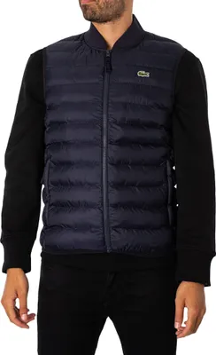 Produktbild von Lacoste Daunenweste mit Logo, Blau S