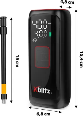 Produktbild von Xblitz Airmaster kabellose elektrische Pumpe mit Powerbank
