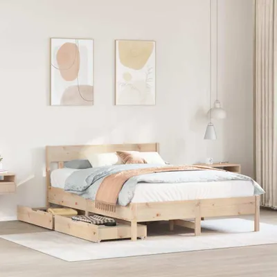 Produktbild von Möbel Massivholzbett ohne Matratze 120x190 cm Kiefernholz - Polsterbett 3301884