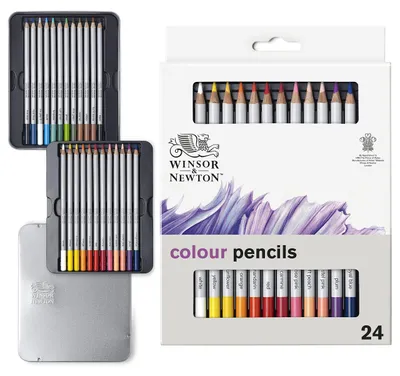 Obrázok produktu pre Pastelky Winsor & Newton, 24 ks v kovovej krabičke