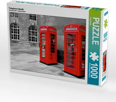 Produktbild von CALVENDO Puzzle Telephone Booth | 1000 Teile Lege-Größe 64x48cm Foto-Puzzle für glückliche Stunden