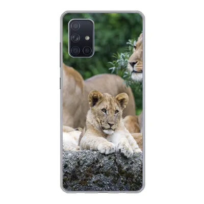 Produktbild von MuchoWow® Handyhülle Schutzhülle Hülle für Samsung Galaxy A51 5G Löwen - Tiere - Jungtiere Silikon Softcase Handy Hülle - Abbildung