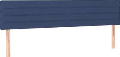 Produktbild von vidaXL Kopfteile Blau 200x5x78/88 cm Stoff
