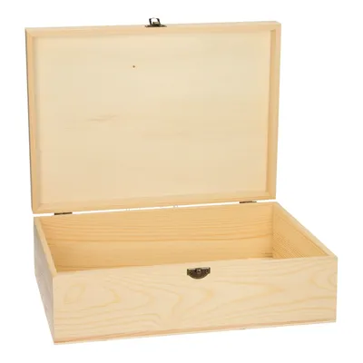 Image de Grande boîte de rangement en bois