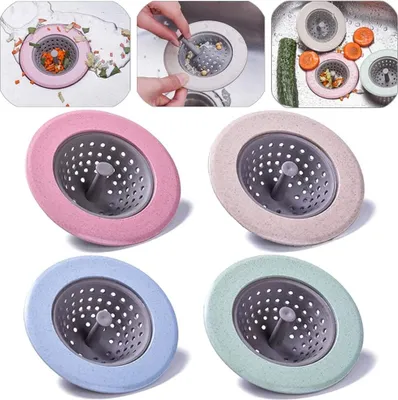 Produktbild von Ablauf Stopper Haarsieb Abflusssiebe Abfluss Stöpsel Siebkörbchen Badezimmer Abflusssiebe Küchenspüle Sieb Abflusssieb Küchenspüle Stopper Sieb Abflusssieb Küche Spüle Filter(4 Stück)