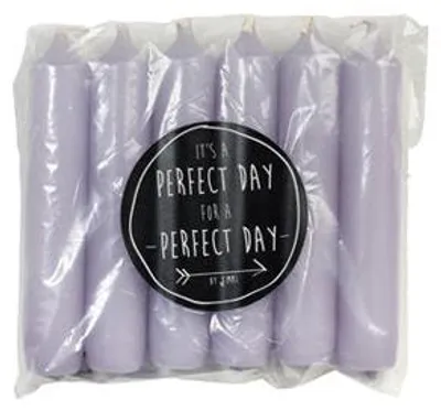 Productafbeelding van Rustik Lys - Cadeau dinerkaarsen - Lavendel - 2,1 × 12 cm - 6 stuks