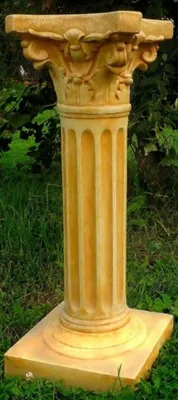 Image de Casa Padrino Colonne baroque / colonne à fleurs 29 x 29 x H. 74 cm - somptueuse colonne de jardin de style baroque