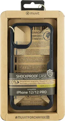 Produktbild von Handyhülle Muvit for Change iPhone 12/12 Pro Schwarz