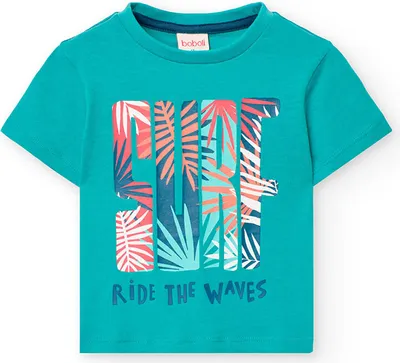 Produktbild von Boboli Knit Kurzarm-t-shirt Blau 18 Months Blau 18 Months