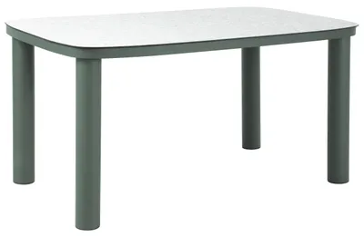 Immagine prodotto di Tavolo da giardino in alluminio per 6 persone 150x90 cm Verde - Oviala Nocera