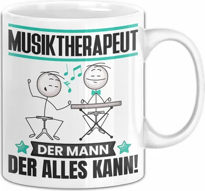 Produktbild von Musiktherapeut Tasse Geschenk für Musiktherapeut Der Mann Der Alles Kann Geschenkidee zum Geburtstag (Weiß)
