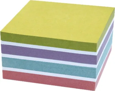 Produktbild von Kores Recycling Haftnotiz-Würfel "Recycled Pastel Notes" 75 x 75 mm 450 Blatt
